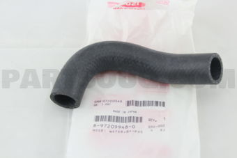 قطع غيار أصلية من FRR NKR NPR ISUZU 8-97209948-0 8972099480 خرطوم مياه جانبي